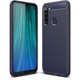 Husa TPU OEM Carbon pentru Xiaomi Redmi Note 8, Bleumarin