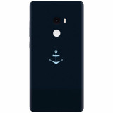 Husa silicon pentru Xiaomi Mi Mix 2, Blue Navy Anchor Illustration Flat