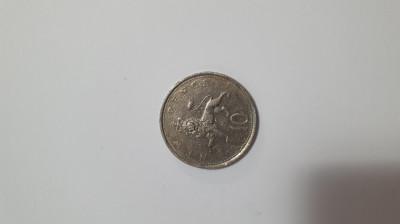 Moneda 10 pence britanica 1980 foto