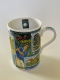 Cana din portelan englezesc OXFORD ENGLAND FINE BONE CHINA GOLF Stai cu ochii pe minge