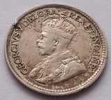 Canada, 5 Cents 1920 , argint, George V, America de Nord