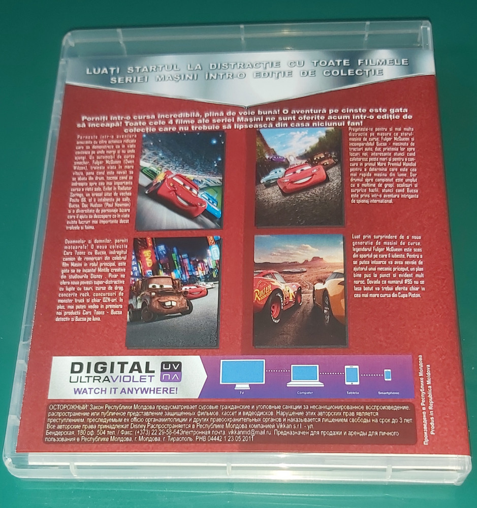 Cars - 4 Movies - 1080p FullHD - Dublat romana, Alte tipuri suport, Disney  | Okazii.ro