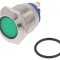 Lampă de Control LED Verde 12V &Oslash;19mm cu Șurub