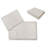 Lenjerie patut cu 3 piese, MimiNu, Cu cearceaf 120x60 cm, Din bumbac certificat Oeko Tex Standard 100, Cu paturica si pernuta, C