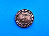 10 Centimes 1917 Tunisia-Rar