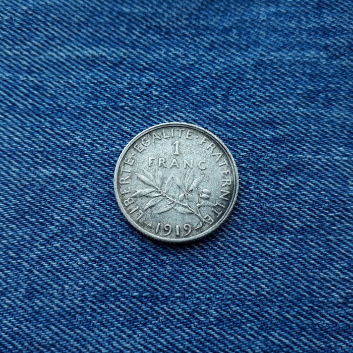 1 Franc 1919 Franta franc argint
