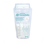 Pungi depozitare lapte matern, Honey baby, 200 ml, 15buc