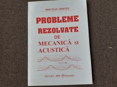 Hristev - Probleme rezolvate de mecanica si acustica