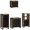 VidaXL Set de mobilier pentru baie cu raft 4 pcs Lemn recuperat solid 3305655