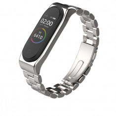 Curea otel inoxidabil Tech-Protect Stainless Xiaomi Mi Band 3/4 Silver foto