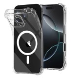 Husa iPhone 16 Pro Techsuit Shockproof Clear Silicone MagSafe, transparenta