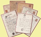 1853-1919 Romania, Lot 33 documente fiscale austriece in localitati din Bucovina
