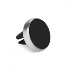 Suport auto magnetic pentru telefon, GloMax, prindere in ventilatie, Argintiu