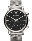 Ceas Barbatesc Emporio Armani Luigi AR1808, Inox, Quartz, Analog, 46mm, Rezistent la Apa
