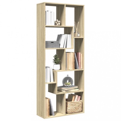 vidaXL Bibliotecă/separator cameră stejar sonoma 67x25x161,5 cm lemn 858077 foto