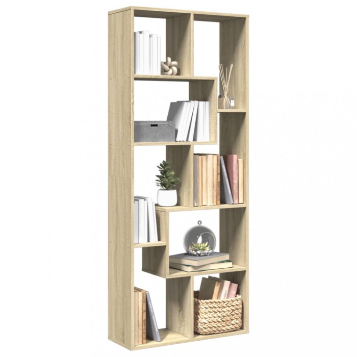 vidaXL Bibliotecă/separator cameră stejar sonoma 67x25x161,5 cm lemn 858077