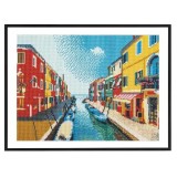 Set pictura diamant 40x50 cm cu accesorii Peisaj Canal