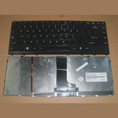 Tastatura laptop noua TOSHIBA Satellite M640 M645 Black Frame Glossy Backlit US