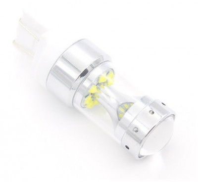 Led Auto Canbus T20 7443 (W21W/5W) Alb 60W Cu Leduri Cree Cu Dubla Intensitate 618471 foto