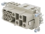 Conector HDC Mamă 10 PIN Argintat 16mm