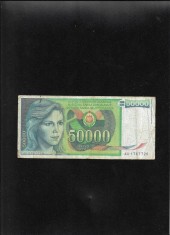 Iugoslavia 50000 50.000 dinari dinara 1988 seria1767726
