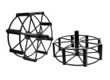 ProGARDEN Set roti metalice 540x170, manicot cu flanse, hex 32mm pentru