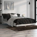 VidaXL Cadru de pat, gri beton, 120x190 cm, lemn prelucrat 832193