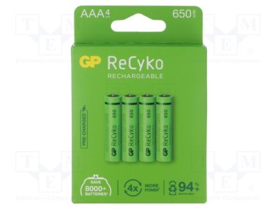 Acumul: Ni-MH AAA,R3 1,2V 650mAh ReCyko blister Ready2Use foto