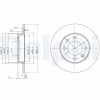 DELPHI BG3653 Disc frana