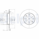DELPHI BG3653 Disc frana
