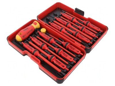 Kit Șurubelnițe Izolate 1kVAC Phillips Pozidriv Plată Torx foto