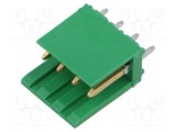 Conector cablu-placă TE Connectivity AMPMODU MOD I tată 4 pini drept aurit