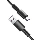 Cablu Date si Incarcare USB la USB Type-C Joyroom S-M406 Rebar, 5A, 1 m, Negru