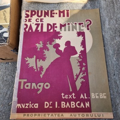 Partitura: &amp;quot; Spune-mi de ce Raz de Mine?&amp;quot; foto