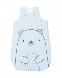 Sac de dormit KikkaBoo 0-6 luni Bear with me Blue