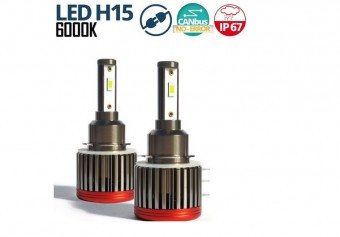 Kit bec LED H15-10000lm -72W KRU028 foto