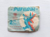 Eticheta vintage Pufarin Feleacul Cluj-Napoca - Grafica iepuras perioada comunista - Colectie ambalaje vechi Romania - Obiect rar filumenie/etno