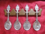 SET LINGURI ZINC WMF GERMANIA IN EDITIE LIMITATA SUPORT LEMN DECOR CU CASTELE