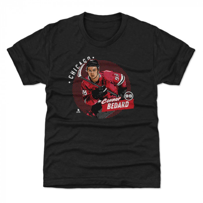 Chicago Blackhawks tricou de copii Connor Bedard #98 Dots WHT 500 Level - XL (12 - 14 let)