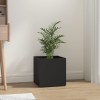 VidaXL Jardinieră cutie, negru, 40x40x40 cm, lemn prelucrat 808793