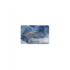 Covoras albastru pentru baie Relax Time ultra absorbant, anti-alunecare, model Marmura Luxury , 40 x 60 cm