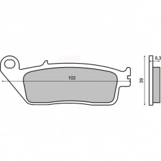 Placute frana sinter Honda CBR 250 R fata Cod Produs: MX_NEW 225100873RM