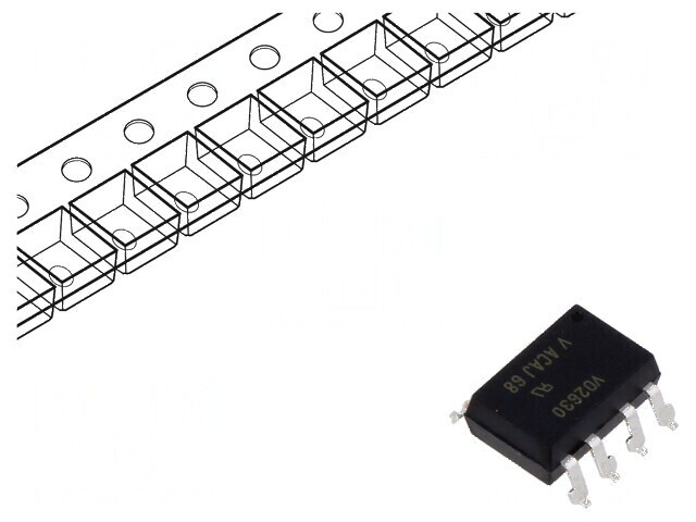 Optocuplor SMD 10Mbps 5,3kV Ch1 OUT SMD8