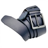 Curea Barbati Piele Naturala 4.2 cm Latime, Marimi mari 135 cm - 170 cm, Catarama Metalica, Bleumarin, Alpin Polo