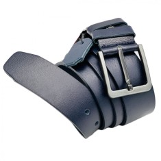 Curea Barbati Piele Naturala 4.2 cm Latime, Marimi mari 135 cm - 170 cm, Catarama Metalica, Bleumarin, Alpin Polo
