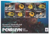 9-WWF 2016 PENRHYN ButerflyFishes Coala cu 2 serii de 4 timbre nestampilate MNH, Nestampilat