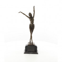 Dansatoare egipteana- statueta Art Deco din bronz DC-22 foto
