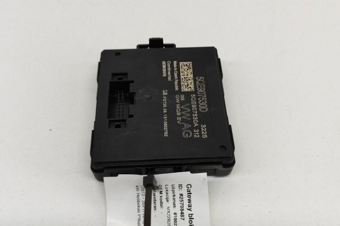 Unitate de control Gateway VW GOLF VII 5G1, BQ1, BE1, BE2 2016 OEM: 5QE907530D,5QE907530A,A2C96129101B 25708487