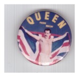 Insigna Queen - Freddie Mercury, anii &#039;80, Romania de la 1950