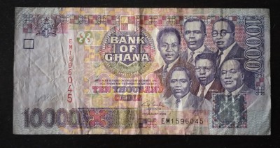 Bancnota Ghana - 10000 Cedis 2003 foto